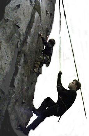 Donald Kaufman Rock Climbing