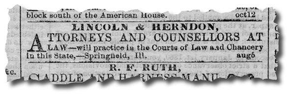 Old Time Newspaper Clipping with Lawyer Advertisement on it